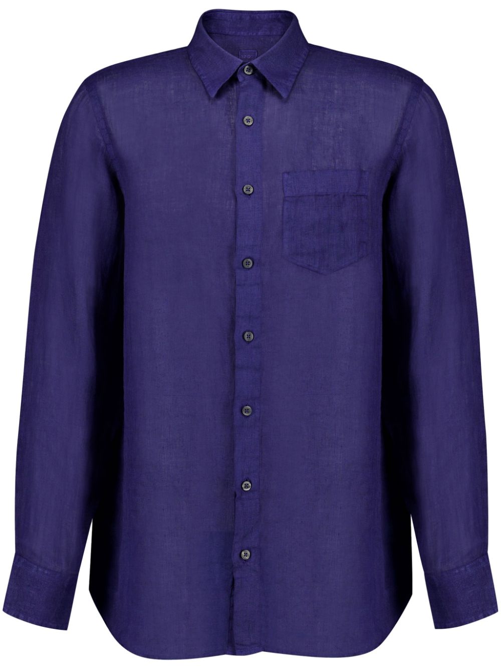 120% Lino long-sleeve button-up shirt - Purple von 120% Lino