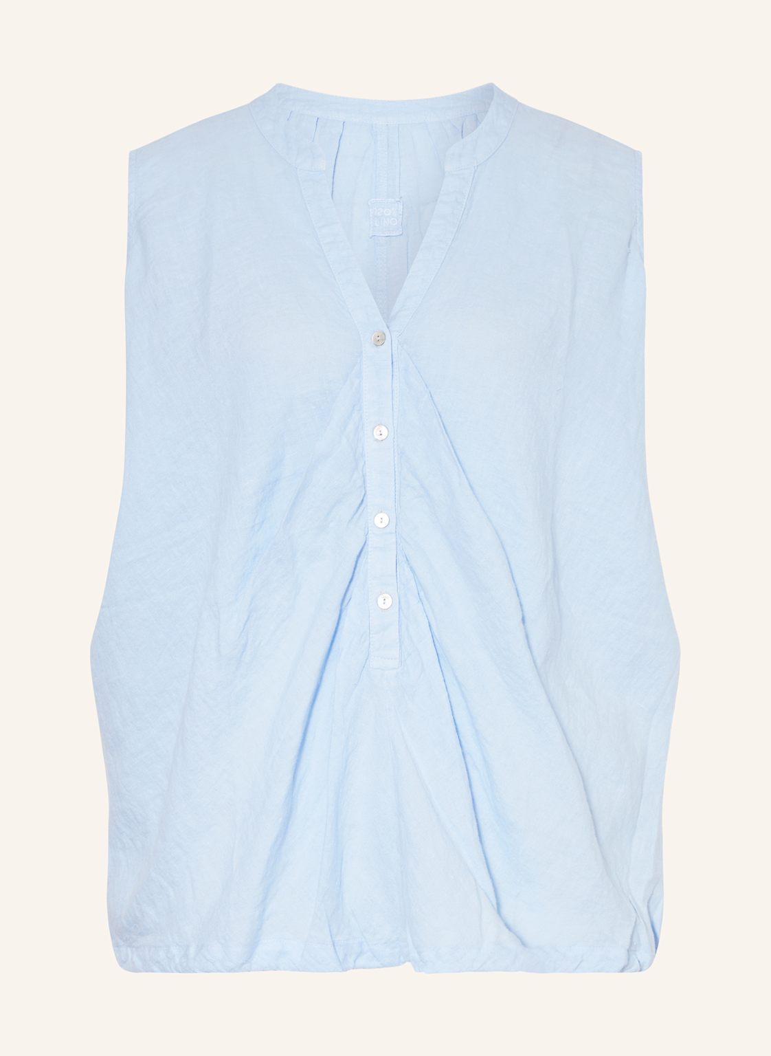 120%Lino Blusentop Aus Leinen blau 120%Lino Blusentop Aus Leinen blau von 120%lino