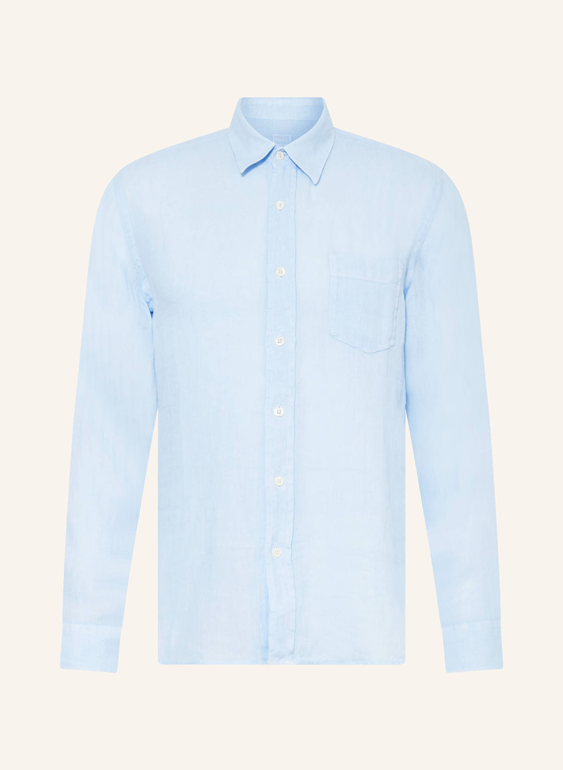 120%Lino Leinenhemd Regular Fit blau von 120%lino