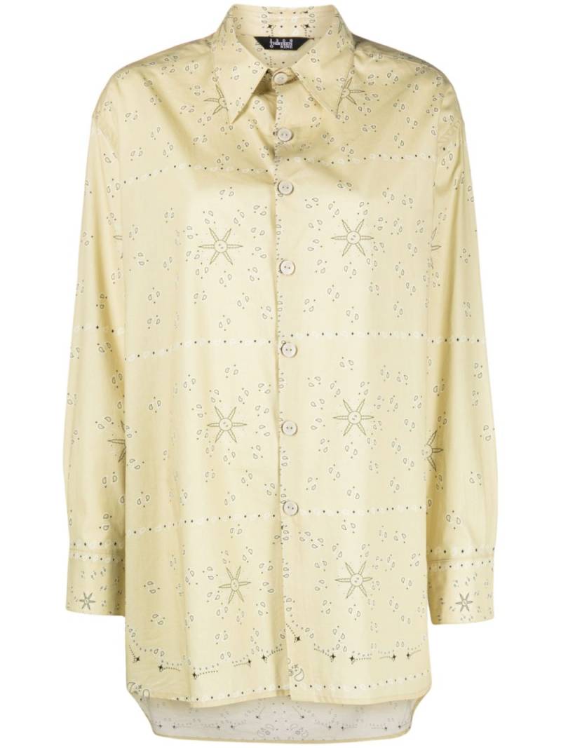 1309 Studios bandana-print long-sleeve shirt - Neutrals von 1309 Studios