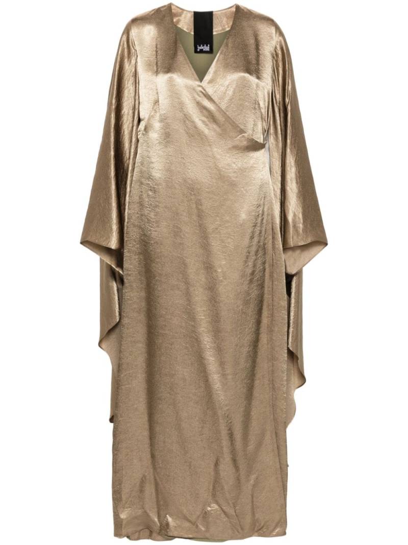 1309 Studios belted satin maxi kaftan - Neutrals von 1309 Studios