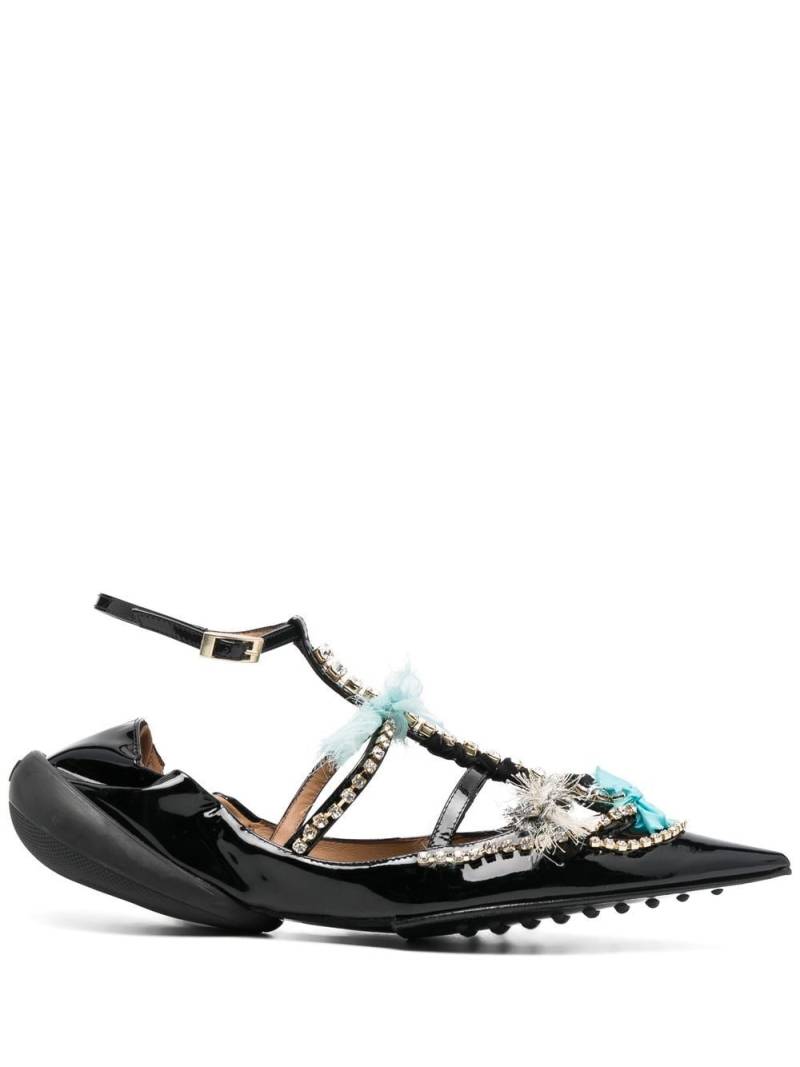 13 09 SR crystal-embellished sandals - Black von 13 09 SR