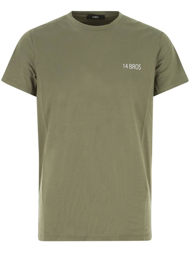 14BROS logo-print T-shirt - Green von 14BROS