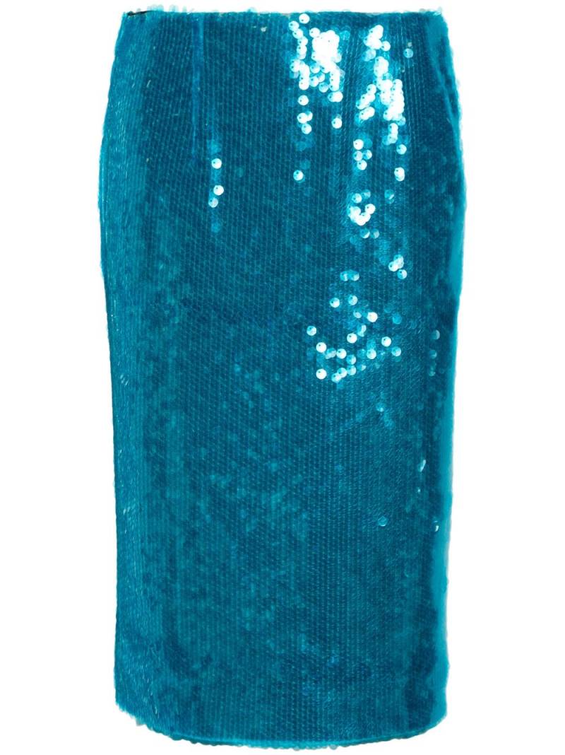 16Arlington Delta sequinned midi skirt - Blue von 16Arlington