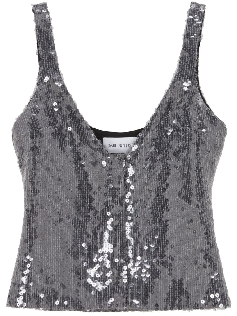 16Arlington Devereau sequin-embellished top - Silver von 16Arlington