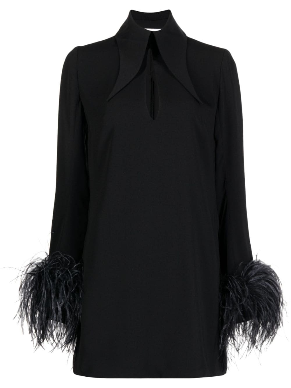 16Arlington Michelle feather-embellished mini dress - Black von 16Arlington