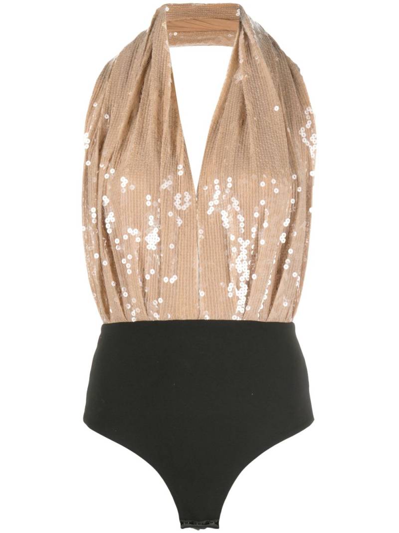 16Arlington Vesper sequin-embellished bodysuit - Neutrals von 16Arlington