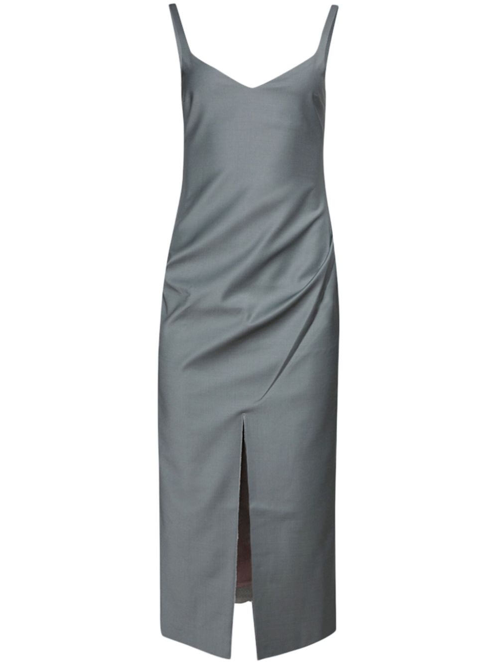 16Arlington Viaen front-slit midi dress - Grey von 16Arlington