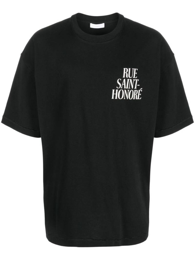 1989 STUDIO Saint-Honoré print cotton T-shirt - Black von 1989 STUDIO