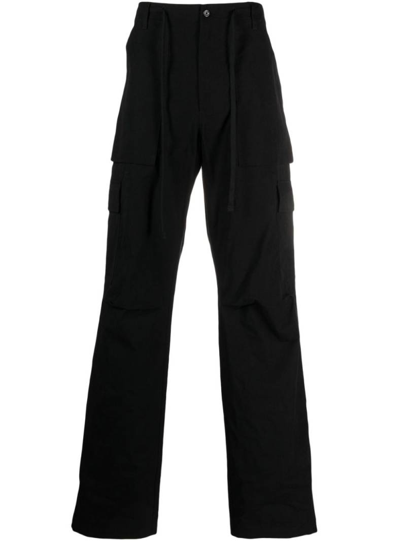 1989 STUDIO straight-leg cargo trousers - Black von 1989 STUDIO