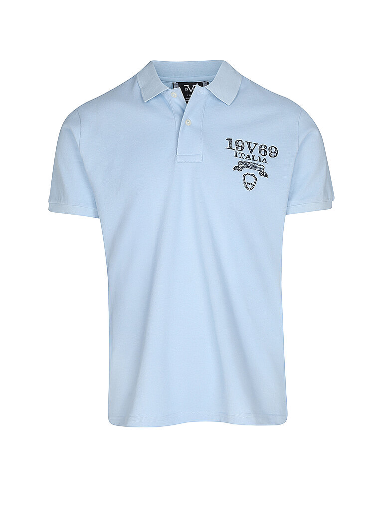 19V69 ITALIA Poloshirt  hellblau | M von 19V69 ITALIA