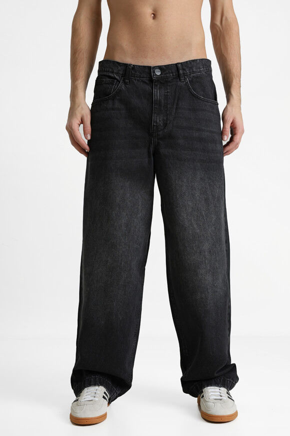 2Y Studios Eren Wide Baggy Jeans L32 | Washed Black | Herren  | 30/32 von 2Y Studios