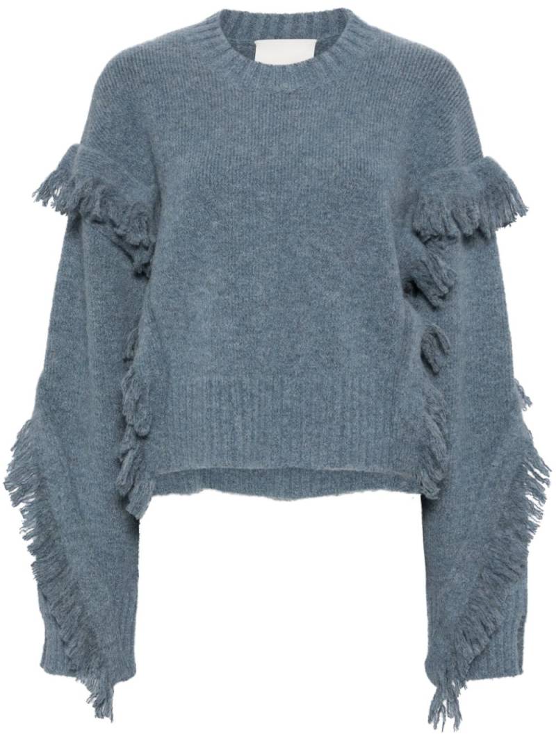 3.1 Phillip Lim Fringe crew-neck jumper - Blue von 3.1 Phillip Lim