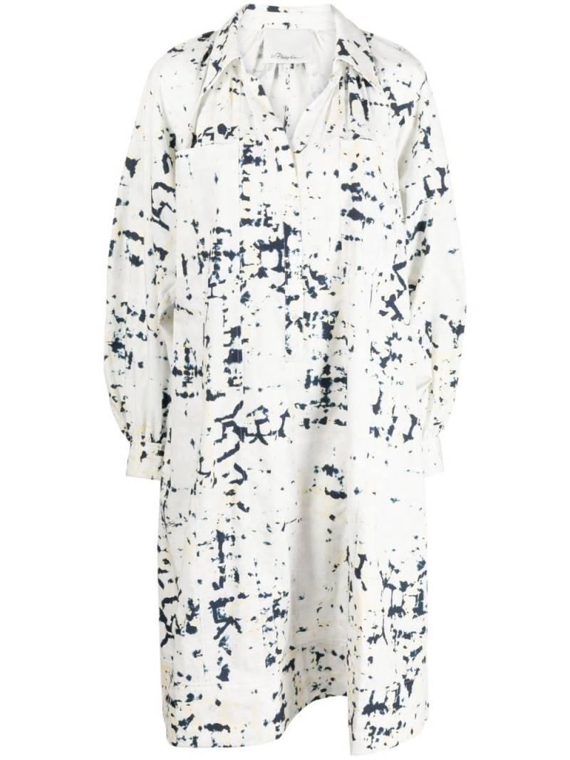 3.1 Phillip Lim KALEIDOSCOPE PRNT POPLIN SHRT DRS - White von 3.1 Phillip Lim