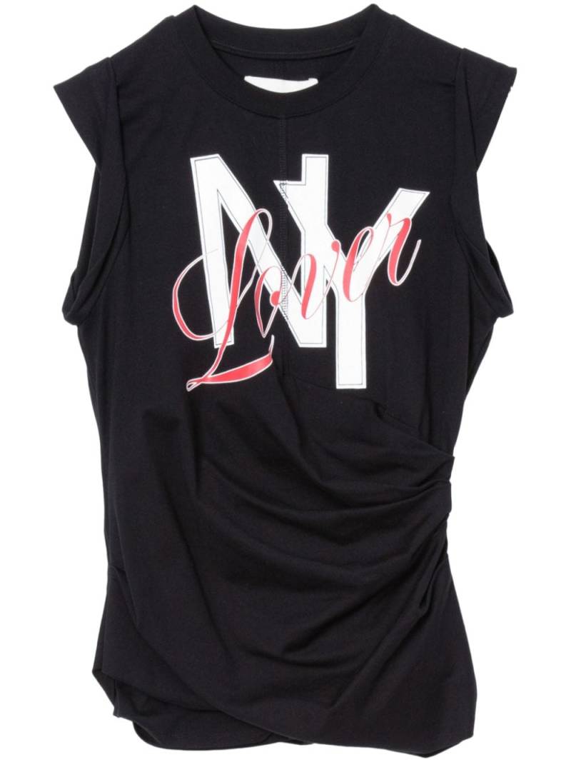 3.1 Phillip Lim NY Lover-print tank top - Black von 3.1 Phillip Lim