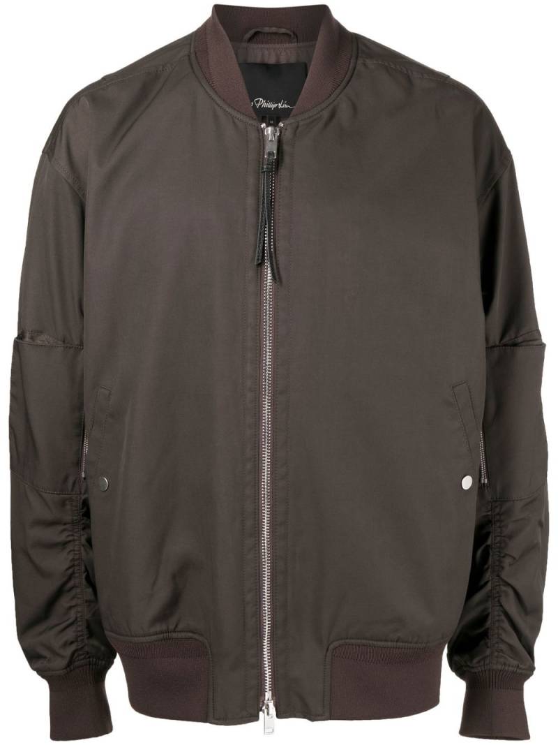 3.1 Phillip Lim zip-front bomber jacket - Brown von 3.1 Phillip Lim