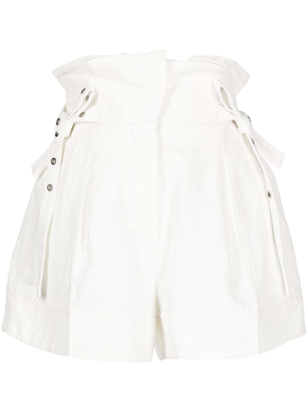 3.1 Phillip Lim Paperbag cotton-linen shorts - White von 3.1 Phillip Lim