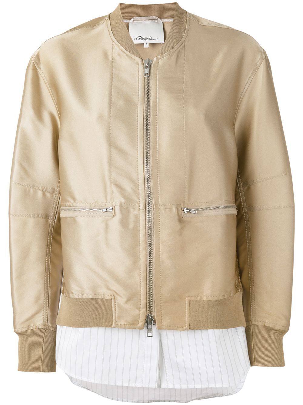 3.1 Phillip Lim Tromp L'oeil bomber jacket - Neutrals von 3.1 Phillip Lim