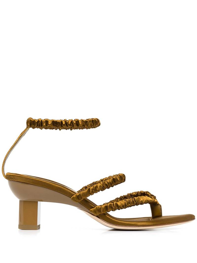 3.1 Phillip Lim Verona 60mm strappy satin sandals - Green von 3.1 Phillip Lim