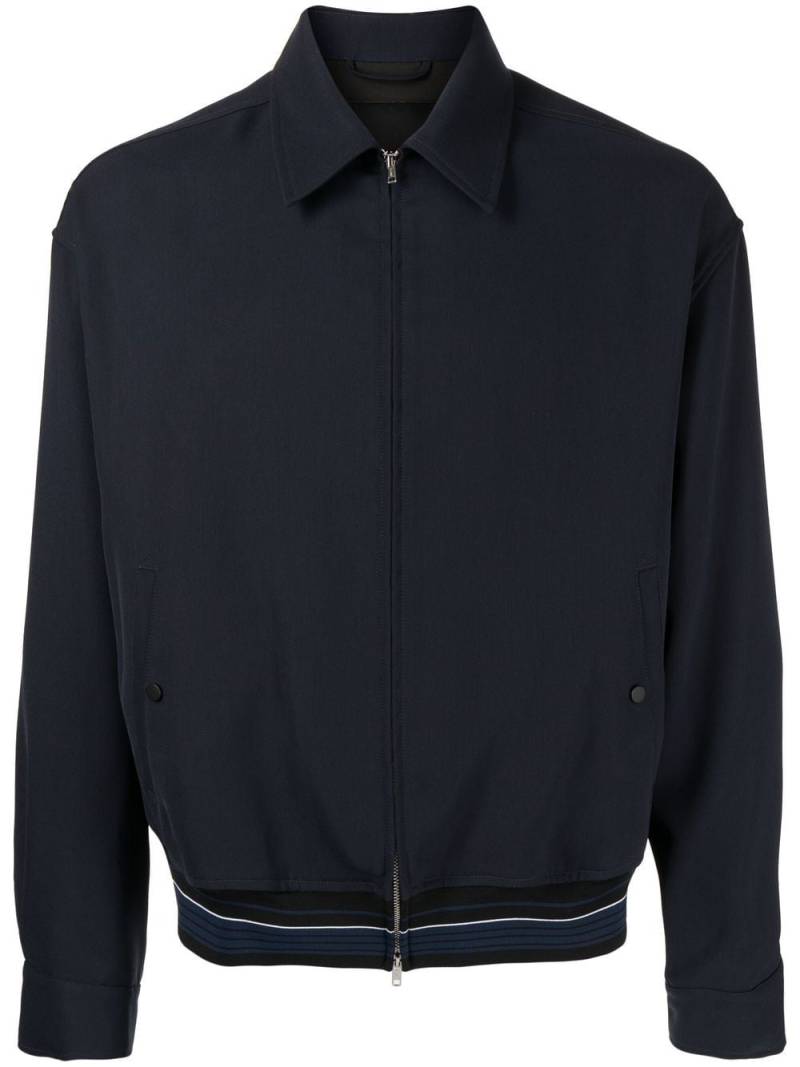 3.1 Phillip Lim stripe-trim shirt jacket - Blue von 3.1 Phillip Lim