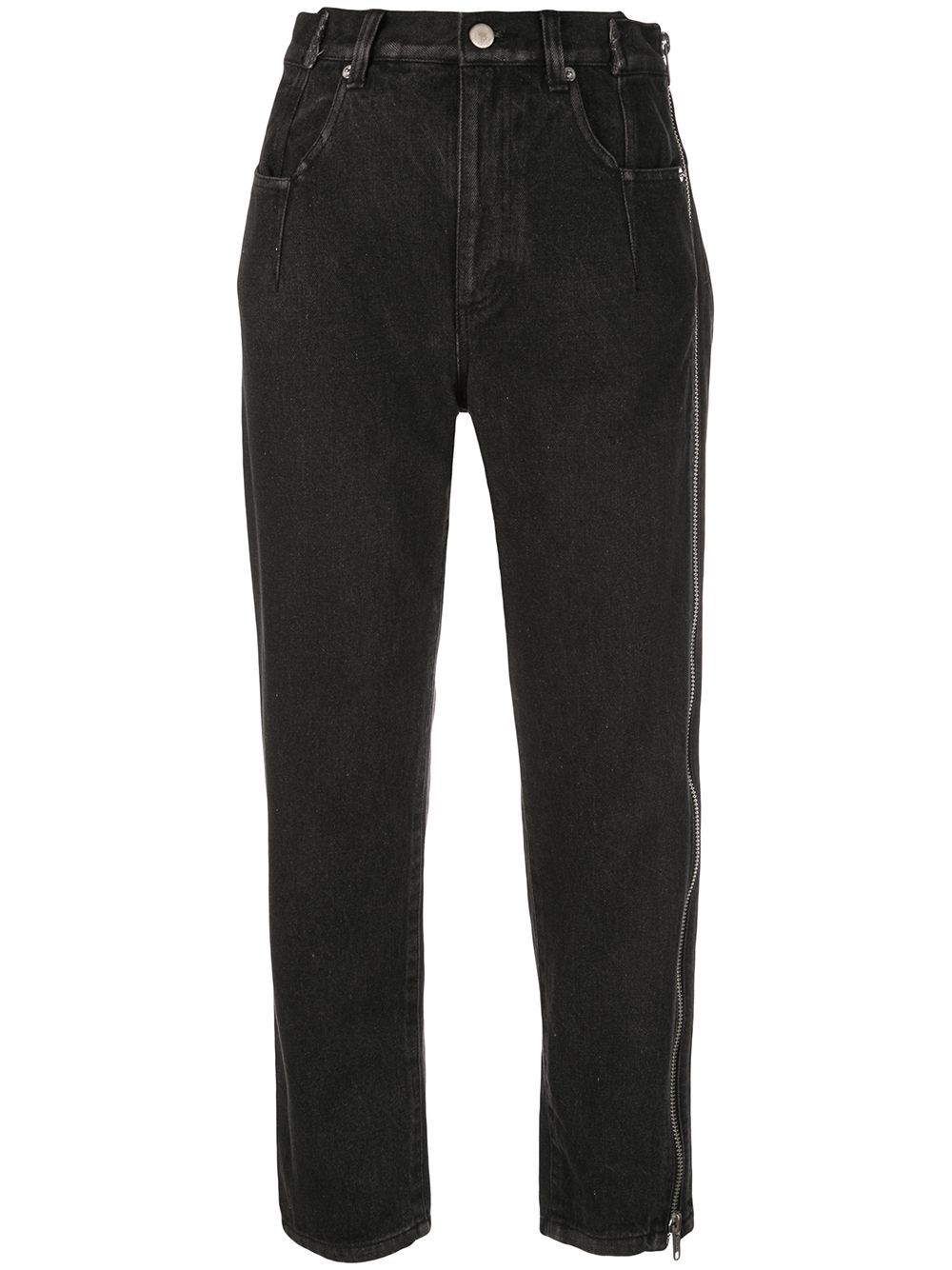 3.1 Phillip Lim zip-detail cropped jeans - Black von 3.1 Phillip Lim