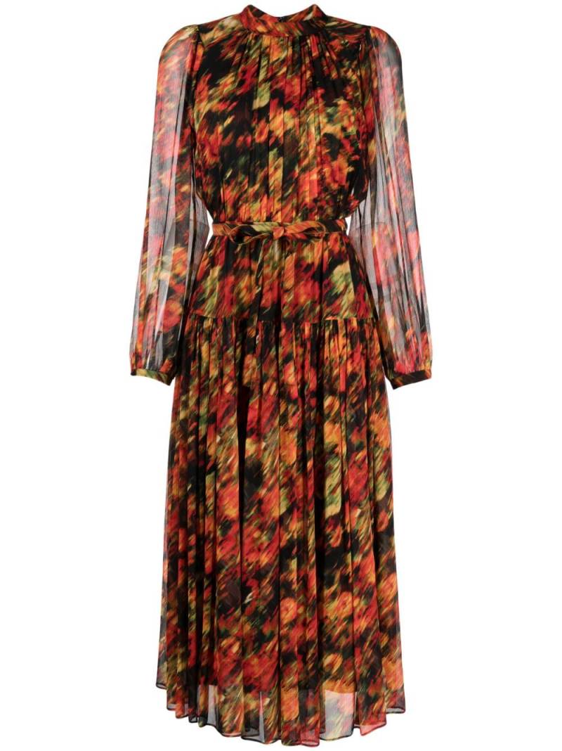 3.1 Phillip Lim abstract-print silk midi dress - Red von 3.1 Phillip Lim