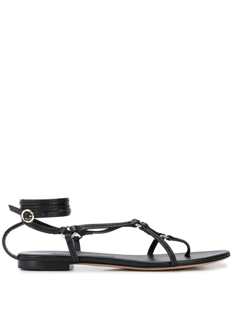 3.1 Phillip Lim ankle strap ring detail sandals - Black von 3.1 Phillip Lim