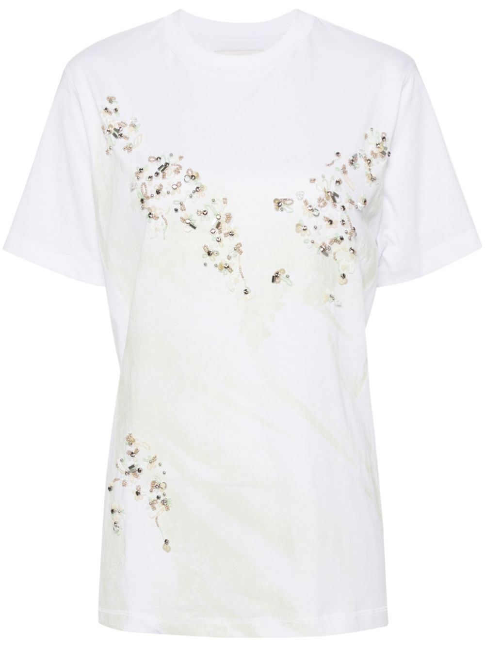 3.1 Phillip Lim bead-embellished T-shirt - White von 3.1 Phillip Lim