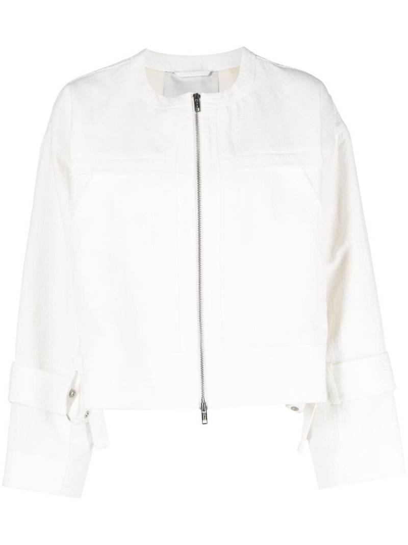 3.1 Phillip Lim boxy cotton-linen utility jacket - White von 3.1 Phillip Lim