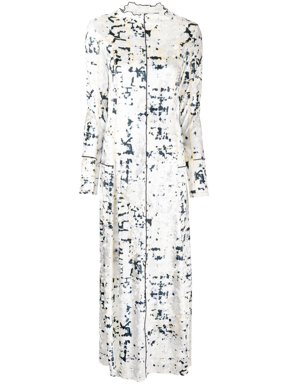 3.1 Phillip Lim crushed velvet long dress - Neutrals von 3.1 Phillip Lim