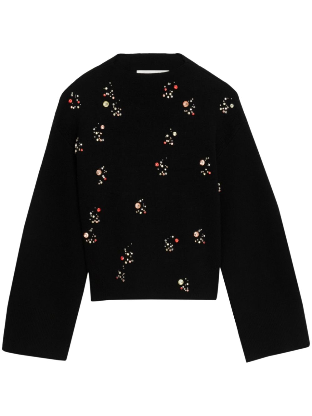 3.1 Phillip Lim crystal-embellished merino wool jumper - Black von 3.1 Phillip Lim