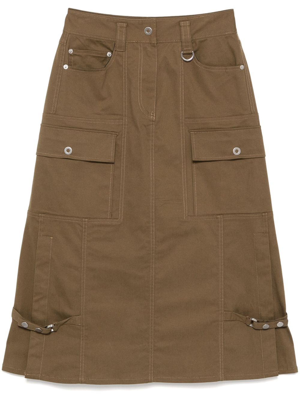 3.1 Phillip Lim decorative button straight skirt - Brown von 3.1 Phillip Lim