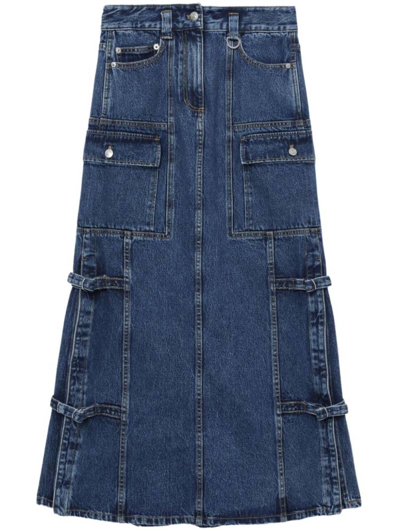 3.1 Phillip Lim denim cargo midi skirt - Blue von 3.1 Phillip Lim