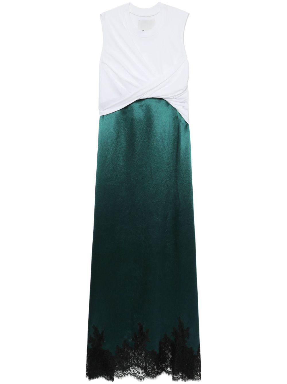 3.1 Phillip Lim draped cotton midi dress - Green von 3.1 Phillip Lim