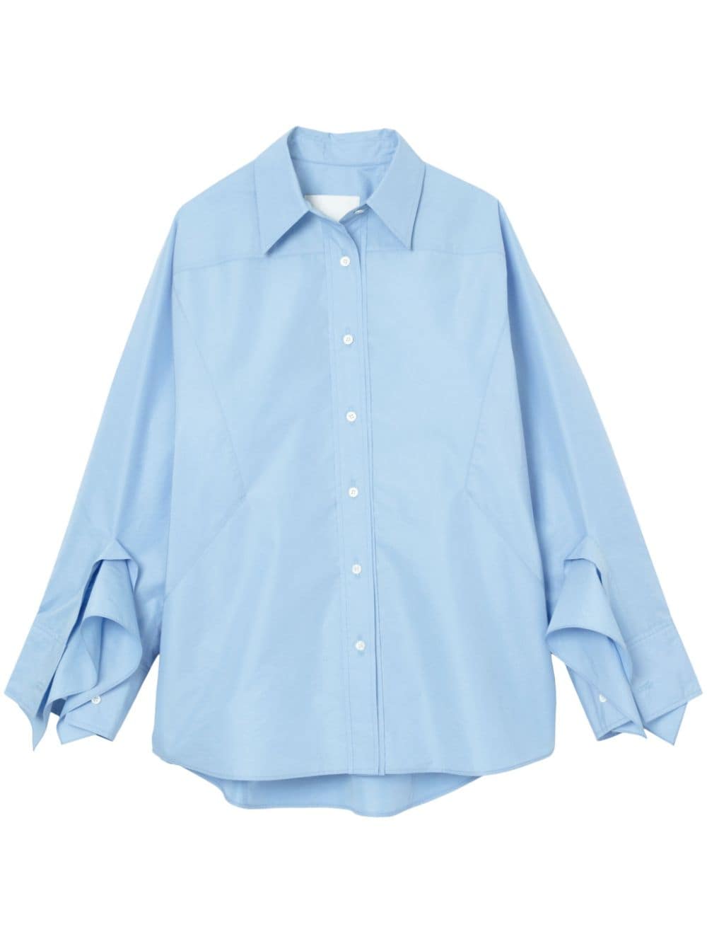 3.1 Phillip Lim draped-cuff poplin shirt - White von 3.1 Phillip Lim