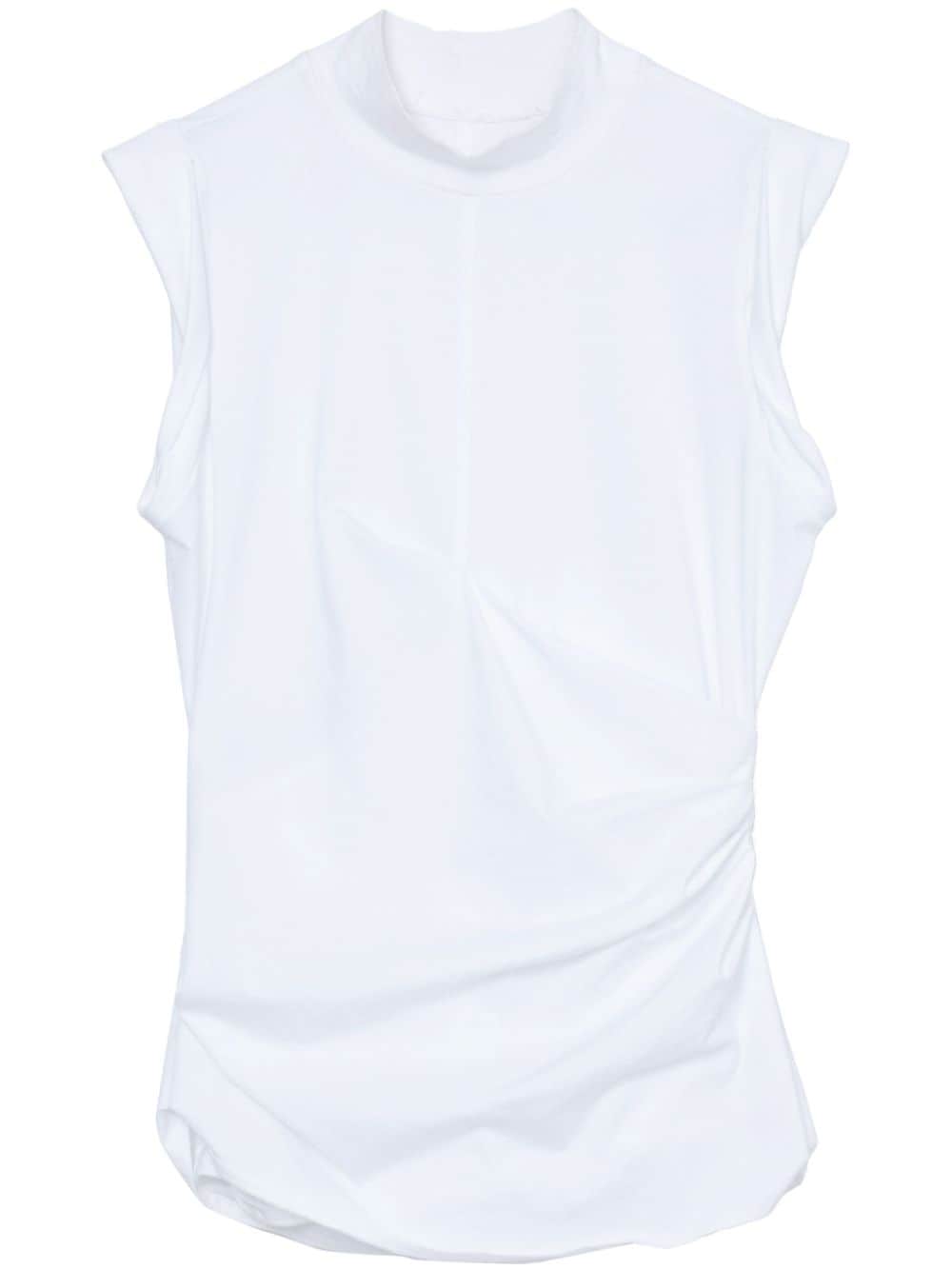 3.1 Phillip Lim draped-design cotton-blend top - White von 3.1 Phillip Lim