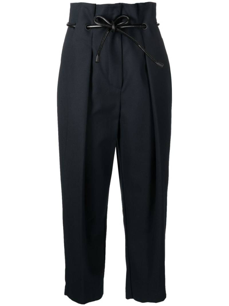 3.1 Phillip Lim drawstring high-waisted trousers - Blue von 3.1 Phillip Lim