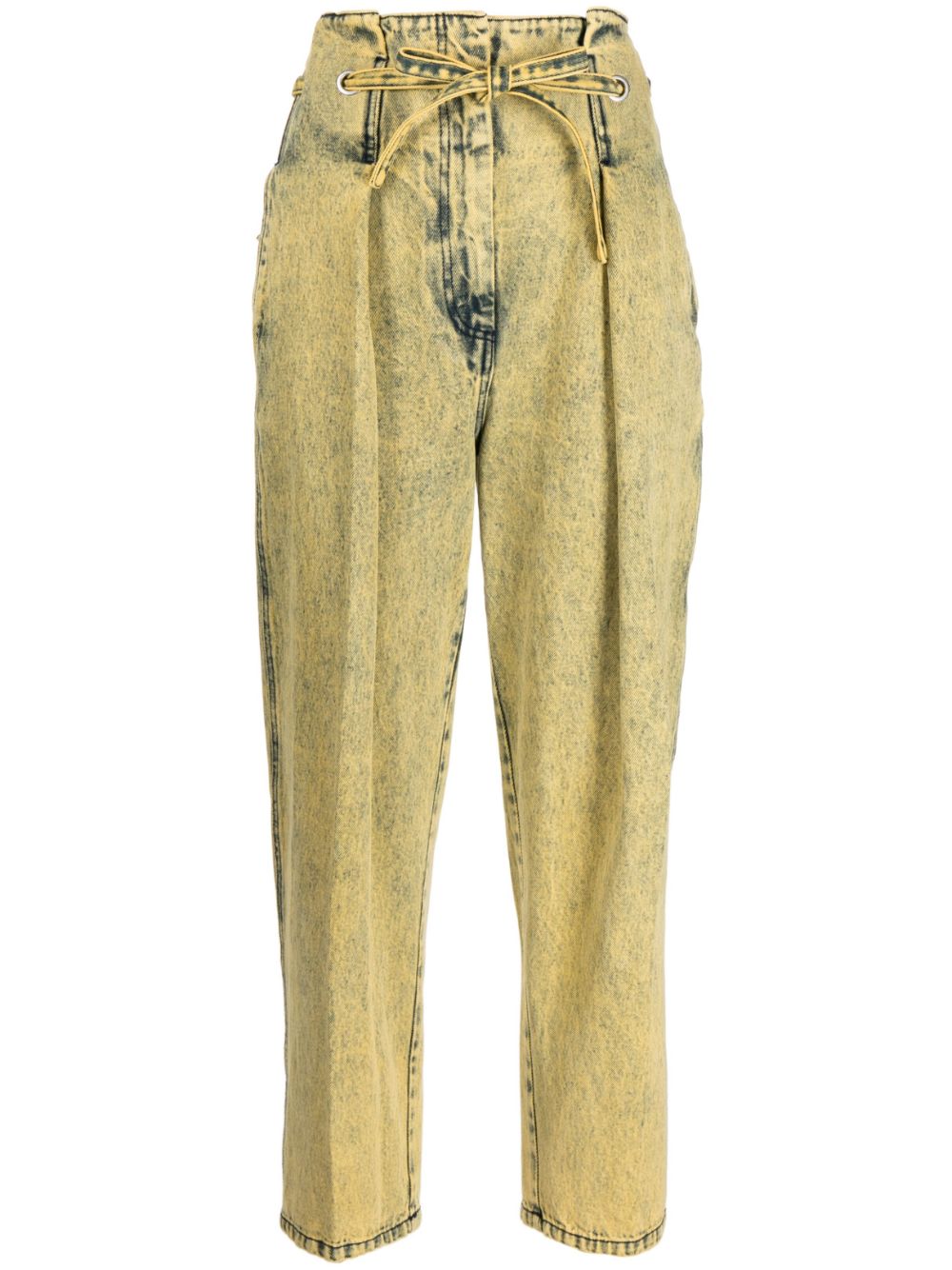 3.1 Phillip Lim dyed cropped pleated jeans - Yellow von 3.1 Phillip Lim