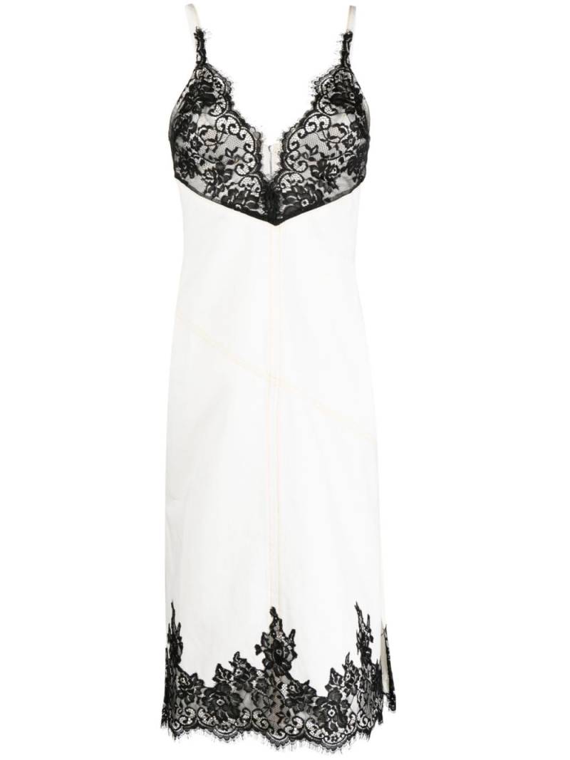 3.1 Phillip Lim floral-lace denim dress - White von 3.1 Phillip Lim