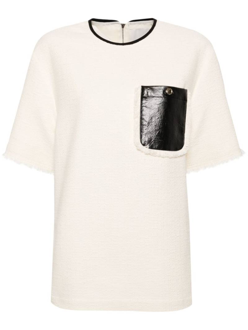 3.1 Phillip Lim fringe tweed T-shirt - Neutrals von 3.1 Phillip Lim