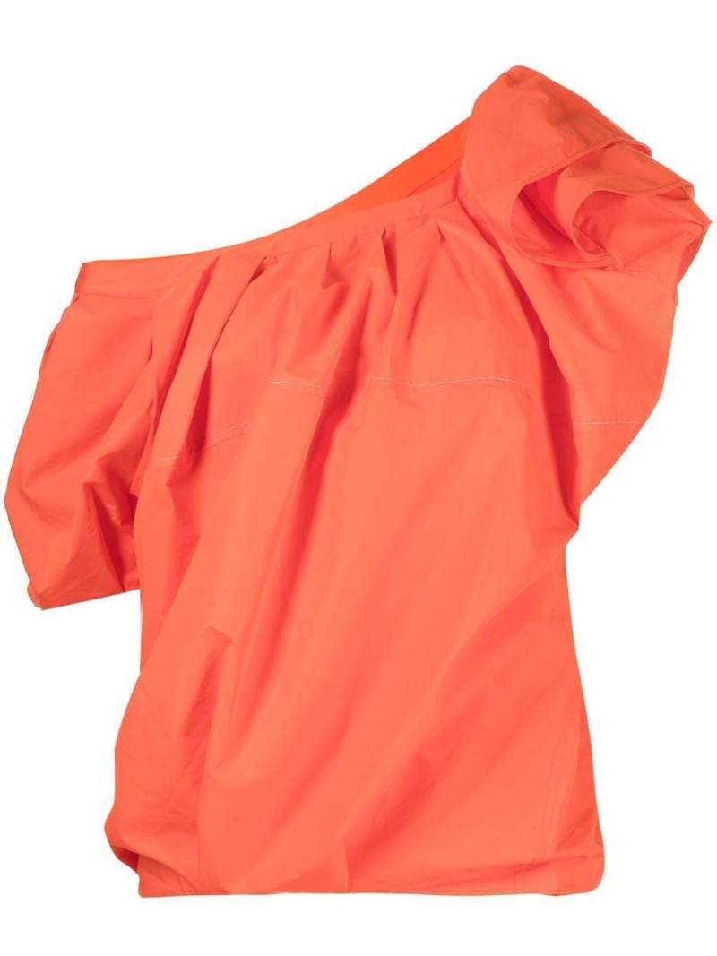 3.1 Phillip Lim gathered-detail off-shoulder blouse - Orange von 3.1 Phillip Lim