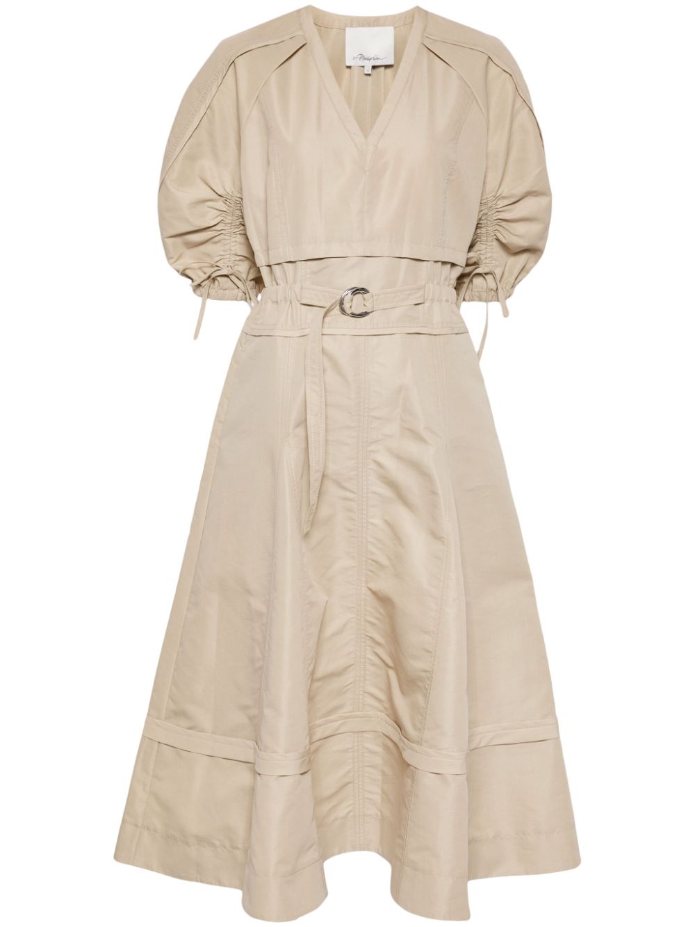 3.1 Phillip Lim gathered detailing dress - Neutrals von 3.1 Phillip Lim