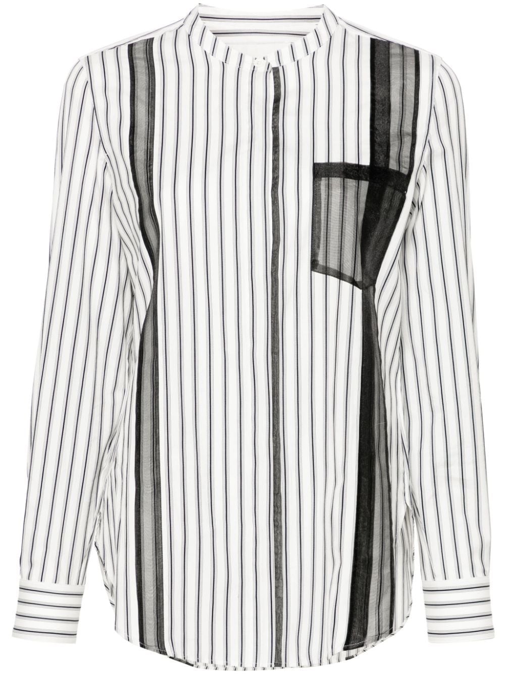 3.1 Phillip Lim halo-stripe cotton shirt - White von 3.1 Phillip Lim