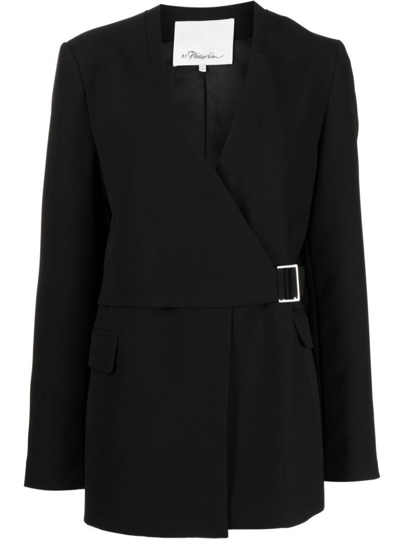 3.1 Phillip Lim heavy candy wrap blazer - Black von 3.1 Phillip Lim