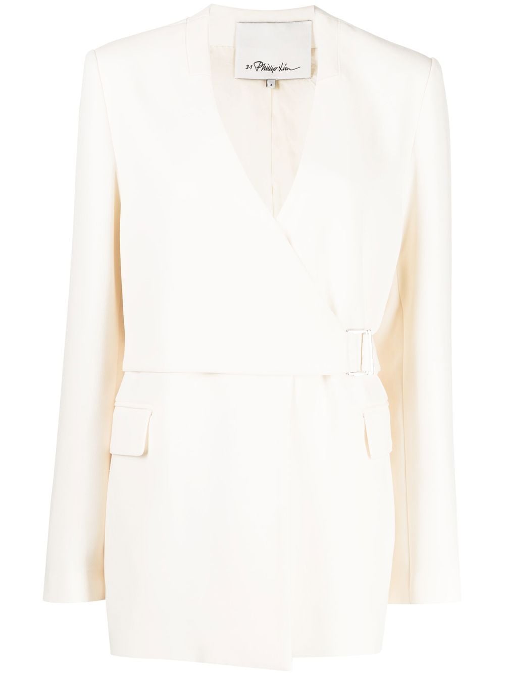 3.1 Phillip Lim heavy candy wrap blazer - White von 3.1 Phillip Lim