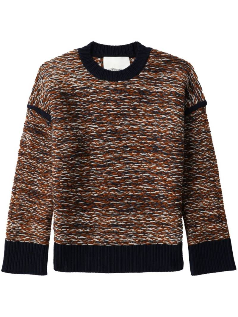 3.1 Phillip Lim high-neck jacquard wool jumper - Brown von 3.1 Phillip Lim