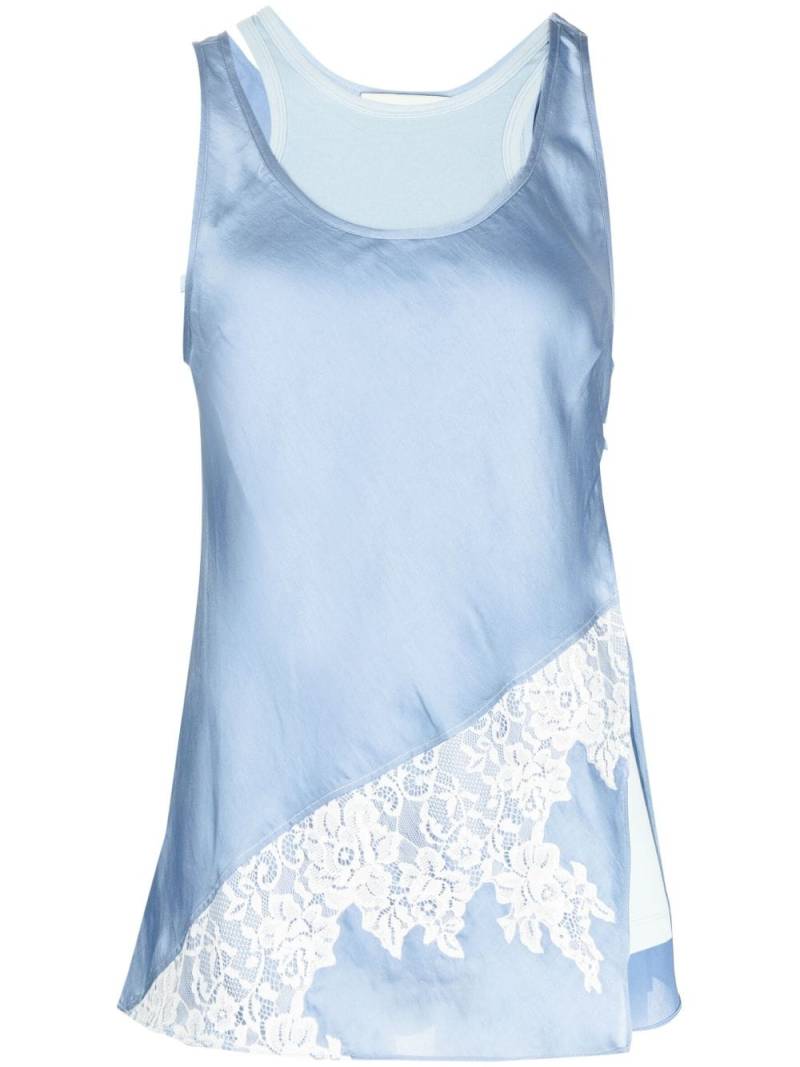 3.1 Phillip Lim lace-detailing sleeveless top - Blue von 3.1 Phillip Lim