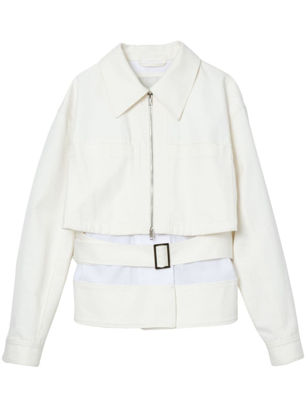 3.1 Phillip Lim layered belted jacket - White von 3.1 Phillip Lim