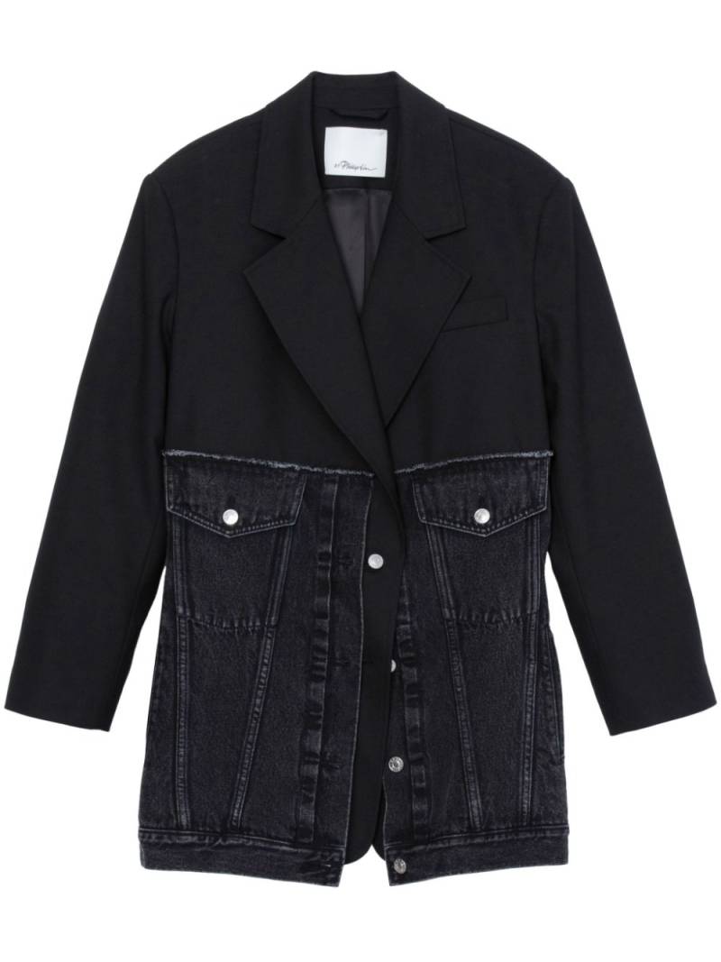 3.1 Phillip Lim layered-design cotton blazer - Black von 3.1 Phillip Lim