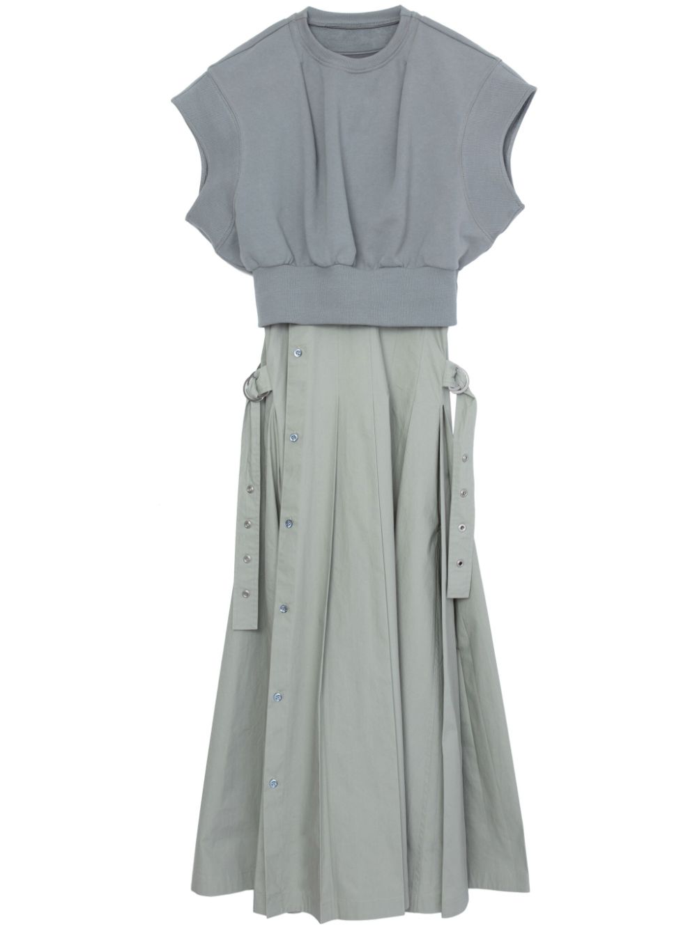 3.1 Phillip Lim layered-design cotton dress - Green von 3.1 Phillip Lim